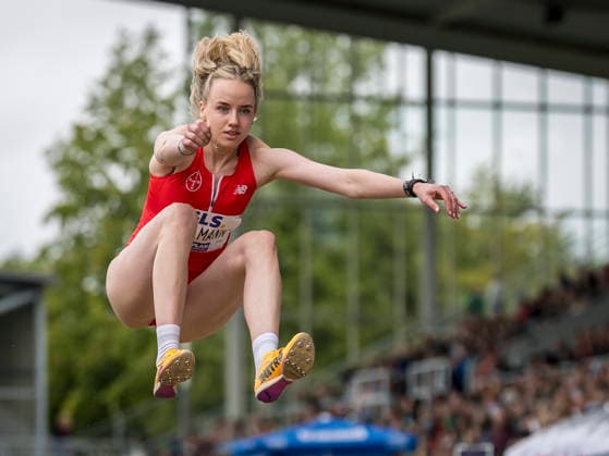 Deutsche Leichtathletik-Meisterschaften; Bochum-Wattenscheid, 26.07.2026 Imke Daalmann (TSV Bayer o4 Leverkusen), Weitsprung; Deutsche Leichtathletik-Meisterschaften am 26.07.2026 im Lorheide-Stadion, Bochum-Wattenscheid (Nordrhein-Westfalen). *** German Track and Field Championships, Bochum Wattenscheid, July 26, 2026; Imke Daalmann, TSV Bayer 04 Leverkusen, long jump; German Track and Field Championships on July 26, 2026, at Lorheide Stadium, Bochum-Wattenscheid, North Rhine-Westphalia Copyright: xBEAUTIFULxSPORTS AxelxKohringx