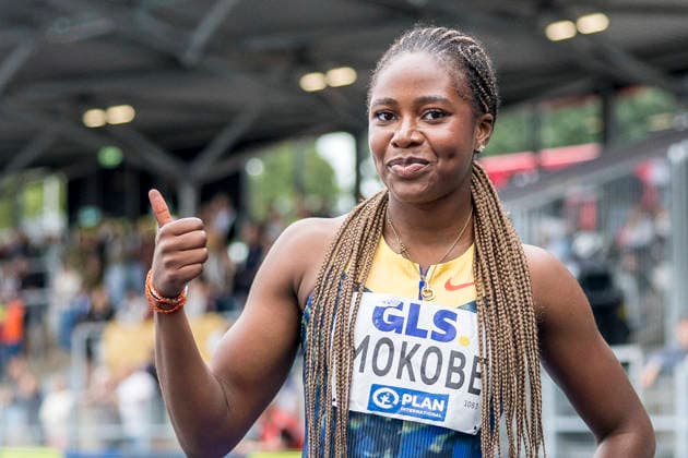 Deutsche Leichtathletik-Meisterschaften; Bochum-Wattenscheid, 26.07.2026 Judith Bilepo Mokobe (USC Mainz) gewinnt überraschend den Titel über 200m; Deutsche Leichtathletik-Meisterschaften am 26.07.2026 im Lorheide-Stadion, Bochum-Wattenscheid (Nordrhein-Westfalen). *** German Track and Field Championships, Bochum Wattenscheid, July 26, 2026: Judith Bilepo Mokobe of USC Mainz wins the 200-meter title in a surprise victory at the German Track and Field Championships on July 26, 2026, at Lorheide Stadium, Bochum-Wattenscheid, North Rhine-Westphalia Copyright: xBEAUTIFULxSPORTS AxelxKohringx