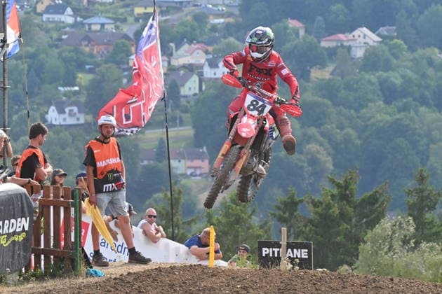 Czech Republic Grand Prix, Final round of the MXGP category in Loket, Czech Republic, July 26, 2026. Pictured winner Jeffrey Herlings of Netherlands with Honda competes during the race. (CTKxPhoto SlavomirxKubes) CTKPhotoP2026072604208  CTKPhotoP2026072604208