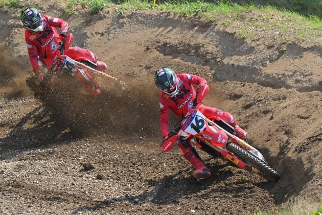Czech Republic Grand Prix, Final round of the MXGP category in Loket, Czech Republic, July 26, 2026. Second Tom Vialle of France with Honda competes during the race. (CTKxPhoto SlavomirxKubes) CTKPhotoP2026072603049  CTKPhotoP2026072603049