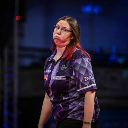 RECORD DATE NOT STATED 26th July 2026, Winter Gardens, Blackpool, Lancashire, England; 2026 Betfred Womens World Matchplay Darts, Final Day; Gemma Hayter misses a double in her semi final match against Beau Greaves GodfreyxPitt