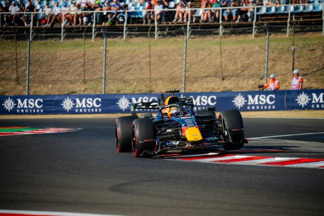 July 24, 2026, Mogyorod, Pest, Hungary: the fourth time world champion Max Verstappen (RedBull Oracle F1 Team) conquered a fantastic podium with a extraordinary second position at F1 Louis Vuitton Hungary Grand prix at Hungaroring(Mogyorod,Pest,Hungary) on Sunday,.July,26,2026 Mogyorod Hungary - ZUMAp257 20260724_zip_p257_065 Copyright: xCristopherxPonsox