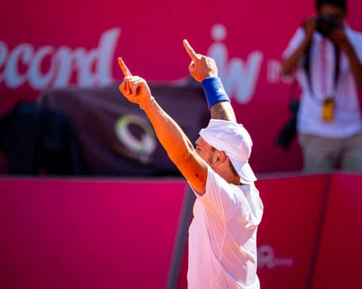 July 26, 2026, Cascais, Lisbon, Portugal: Kyrian Jacquet After winning the doubles final of the Millennium Estoril Open at the Estoril Tennis Club on july 26, 2026 in Estoril, Cascais, Portugal. Tennis 2026: Millennium Estoril Open - Titouan Droguet Kyrian Jacquet 2 Vs 1 Orlando Luz Rafael Matos  - ZUMAr200 20260726_zsp_r200_027 Copyright: xNunoxReisinhox