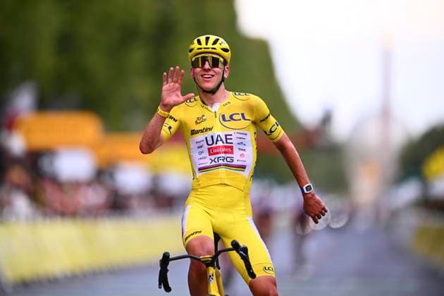 Tour de France 2026 Stage 21 PARIS CHAMPS-ELYSEES, FRANCE - JULY 26 : Pogacar Tadej (SLO) of UAE Team Emirates - XRG during stage 21 of the 113rd edition of Tour de France an UCI World Tour 2.UWT cycling road race stage for Men Elite of 130 km with start in Thoiry and finish in Paris Champs-Elysees on July 26, 2026 in Paris Champs-Elysees, France, 26 07 2026 Paris Champs-Elysees France  Copyright: xGvgx