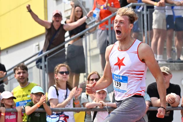 Mistrovstvi CR v atletice, 26. cervence 2026, Plzen. Muzi 400 m, vitez Ondrej Horacek ASK Slavia Praha. (CTKxPhoto MiroslavxChaloupka) CTKPhotoP2026072604466  CTKPhotoP2026072604466