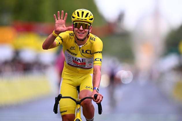 Tour de France 2026 Stage 21 PARIS CHAMPS-ELYSEES, FRANCE - JULY 26 : Pogacar Tadej (SLO) of UAE Team Emirates - XRG during stage 21 of the 113rd edition of Tour de France an UCI World Tour 2.UWT cycling road race stage for Men Elite of 130 km with start in Thoiry and finish in Paris Champs-Elysees on July 26, 2026 in Paris Champs-Elysees, France, 26 07 2026 Paris Champs-Elysees France  Copyright: xGvgx
