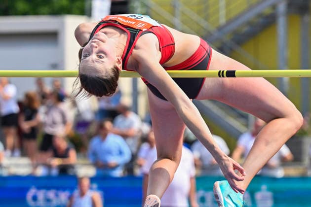 Mistrovstvi CR v atletice, 26. cervence 2026, Plzen. Justyna Brydlova z AC Vysoke Myto z.s. zvitezila v zenske vysce. (CTKxPhoto MiroslavxChaloupka) CTKPhotoP2026072604526  CTKPhotoP2026072604526