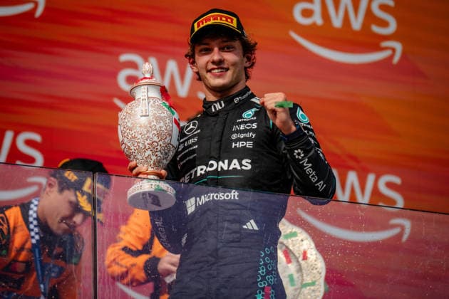 July 26, 2026, Mogyorod, Pest, Hungary: World Championship, WM, Weltmeisterschaft Leader Andrea Kimi Antonelli(mercedes amg petronas F1 team) finished third at F1 Louis Vuitton Hungary Grand prix after a great recovery from 7th position at Hungaroring(Mogyorod,Pest,Hungary) on Sunday,July,26,2026 Mogyorod Hungary - ZUMAp257 20260726_zip_p257_033 Copyright: xCristopherxPonsox