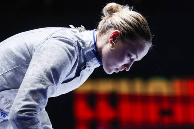 CHINA, HONG KONG - JULY 26, 2026: Hungary s Sugar Katinka Battai competes in the ladies individual sabre event at the 2026 Kerry Fencing World Championships 2026 Fencing World Championships In Hong Kong  - ZUMAt113 20260726_zaa_t113_458 Copyright: xMikhailxSinitsynx