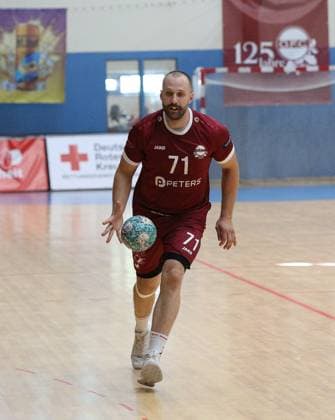 26-07.2026 xmgoodx Offenbach, Handball Männer - 125 Jahre OFC Jubliäumsspiel OFC Kickers gegen MT Melsungen Ritter, Michael (OFC) *** July 26, 2026 xmgoodx Offenbach, Men s Handball: OFC s 125th Anniversary Match—OFC Kickers vs. MT Melsungen Ritter, Michael OFC
