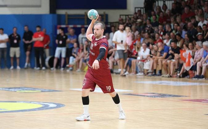 26-07.2026 xmgoodx Offenbach, Handball Männer - 125 Jahre OFC Jubliäumsspiel OFC Kickers gegen MT Melsungen Arras, Phil OFC *** July 26, 2026 xmgoodx Offenbach, Men s Handball: OFC s 125th Anniversary Match—OFC Kickers vs. MT Melsungen Arras, Phil OFC
