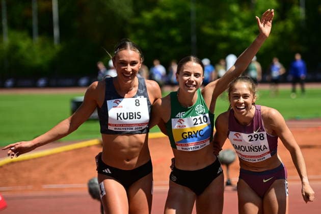 2016.07.26 Bialystok 102. Lekkoatletyczne Mistrzostwa Polski PZLA. N z (L-P) Paulina Kubis Anna Gryc Izabela Smolinska bieg 400 m ppl Foto Michal Kosc PressFocus NEWSPIX.PL --- newspix.pl 
