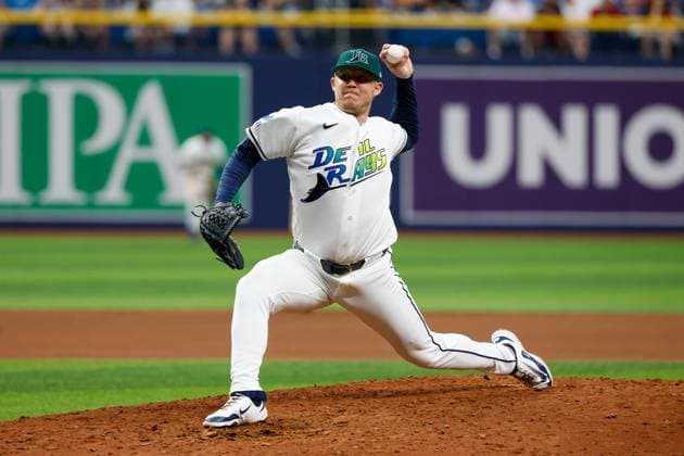 July 26, 2026, St. Petersburg, Florida, USA: Tampa Bay Rays pitcher Garrett Cleavinger (60) pitches to Cleveland Guardians outfielder David Fry (6) during the eighth inning at Tropicana Field on Sunday, July 26, 2026, in St. Petersburg. St. Petersburg USA - ZUMAs70_ 0862718305st Copyright: xJeffereexWoox