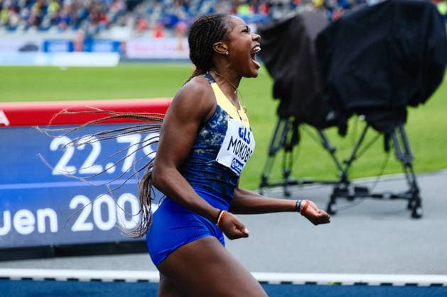 Deutsche Leichtathletik-Meisterschaften; Bochum-Wattenscheid, 26.07.2026 Judith Bilepo Mokobe (1083, USC Mainz, Rheinland-Pfalz); Deutsche Leichtathletik-Meisterschaften am 26.07.2026 im Lohrheidestadion in Bochum-Wattenscheid (Nordrhein-Westfalen). *** German Track and Field Championships, Bochum-Wattenscheid, July 26, 2026, Judith Bilepo Mokobe 1083, USC Mainz, Rhineland-Palatinate German Track and Field Championships on July 26, 2026, at Lohrheidestadion in Bochum-Wattenscheid, North Rhine-Westphalia Copyright: xBEAUTIFULxSPORTS Piepenstockx