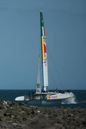 RECORD DATE NOT STATED 26th July 2026; Southsea Common, Portsmouth, Hampshire, England; Emirates Sail Great Britain Grand Prix, Day Two; Red Bull Italy SailGP Team in action HenningxvonxJagow