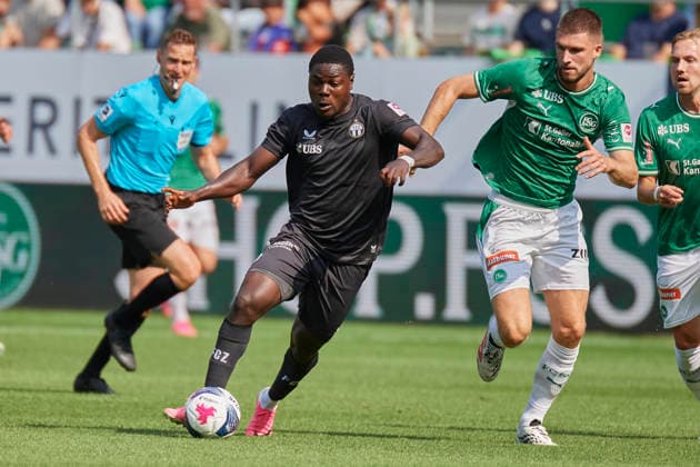 Brack Super League 2026 2027 FC St. Gallen 1879 vs. FC Zürich, St. Gallen, Schweiz St. Gallen, Schweiz, 26. Juli 2026. Umeh Emmanuel während des Brack Super League Spiels FC St. Gallen 1879 gegen FC Zürich in St. Gallen. *** Brack Super League 2026–2027: FC St. Gallen 1879 vs. FC Zurich, St. Gallen, Switzerland; St. Gallen, Switzerland, July 26, 2026; Umeh Emmanuel during the Brack Super League match between FC St. Gallen 1879 and FC Zurich in St. Gallen