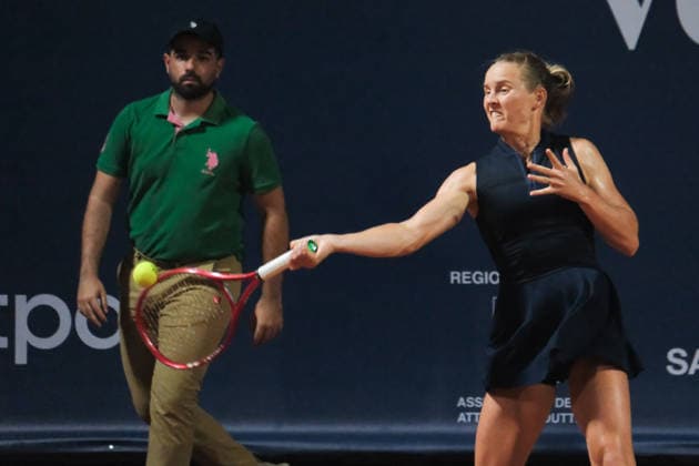 IPA87023067 - Palermo, Italy, July 2026. Country Time Club, women s singles final at the 2026 Palermo Ladies Open, a professional women s tennis tournament on the WTA, Tennis Damen 125 circuit. Pictured: Francesca Jones vs. Fiona Ferro  Copyright: xFedericoxSerra IPAxSportx xx 87023067