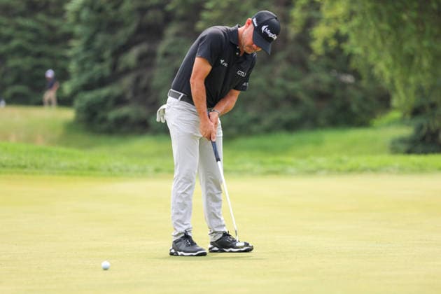 Brian Harman of the United States putts on the first green during the final round of the 2026 3M Open at TPC Twin Cities on July 26, 2026 in Blaine, Minnesota. CSM Golf 2026: PGA, Golf Herren 3M Open: Final Round  - ZUMAc04_ 20260726_zma_c04_021 Copyright: xStevenxGarciax