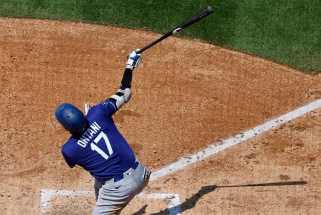 Los Angeles Dodgers Shohei Ohtani reacts after striking out with the basses loaded in the 4th inning against the New York Mets at Citi Field on Sunday, July 26, 2026 in New York City.  NYP20260726122 JOHNxANGELILLO