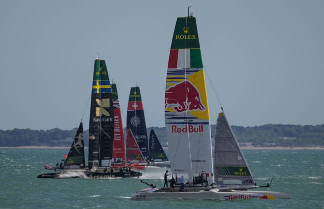 Rolex SailGP Championship Red Bull Italy during the 2026 Rolex SailGP Championship on The Solent, Portsmouth 26 07 2026 UK Newspapers OUT Copyright: xGraemexWilcocksonx FIL-23672-0042