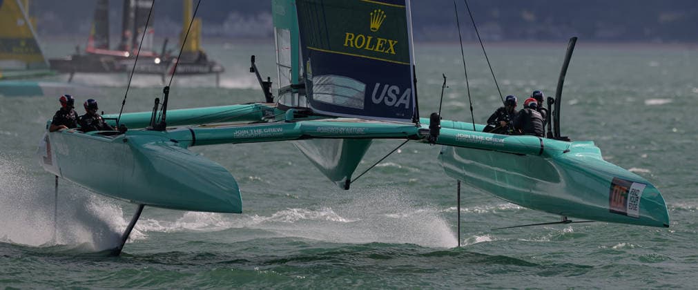 Rolex SailGP Championship Team USA in action during the 2026 Rolex SailGP Championship on The Solent, Portsmouth 26 07 2026 UK Newspapers OUT Copyright: xGraemexWilcocksonx FIL-23672-0051