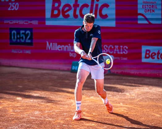 July 26, 2026, Cascais, Lisbon, Portugal: Alexander Blockx during the final of the Millennium Estoril Open at the Estoril Tennis Club on july 26, 2026 in Estoril, Cascais, Portugal. Cascais Portugal - ZUMAr200 20260726_zsp_r200_034 Copyright: xNunoxReisinhox