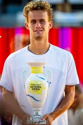 July 26, 2026, Cascais, Lisbon, Portugal: Luca Van Assche after winning the final of the Millennium Estoril Open at the Estoril Tennis Club on july 26, 2026 in Estoril, Cascais, Portugal. Tennis 2026: Millennium Estoril Open - Luca Van Assche 2 Vs 1 Alexander Blockx  - ZUMAr200 20260726_zsp_r200_088 Copyright: xNunoxReisinhox