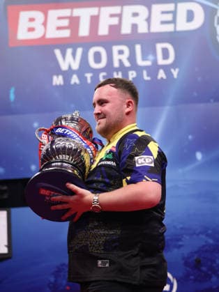 World Matchplay Darts 2026 FINAL Luke Littler during the World Matchplay Darts Final at Winter Gardens, Blackpool, UK on 26 July 2026. Blackpool Winter Gardens UK Editorial use only , Copyright: xChrisxSargeantx PSI-24532-0186
