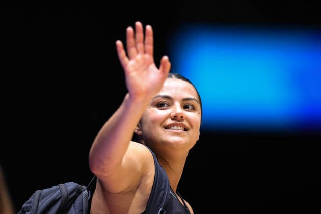 Kimiora Poi of New Zealand waves after the match, New Zealand Silver Ferns v Jamaica, pool B netball match of the 2026 Glasgow Commonwealth Games at OVO Hydro, Glasgow, Scotland on Sunday 26 July 2026. Photo: Simon Stacpoole Glasgow Scotland Copyright: xx