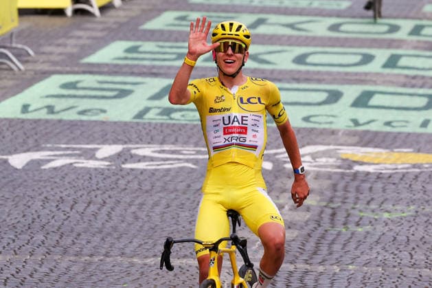 Paris, France Winner Tour de France 2026 Tadej Pogacar (UAE Team Emirates XRG) (SLO) celebrates in the yellow jerseythe Champs-ElysÃ es, Stage 21 of the Tour de France 2026 from Thoiry to Paris (Champs-ElysÃ es) on July 26, 2026, in Paris, France *** Paris, France — Tadej Pogacar of UAE Team Emirates (XRG SLO), winner of the 2026 Tour de France, celebrates in the yellow jersey on the Champs-Élysées during Stage 21 of the 2026 Tour de France, from Thoiry to the Champs-Élysées in Paris, on July 26, 2026, in Paris, France Copyright: HMBxMedia JoaquimxFerreira