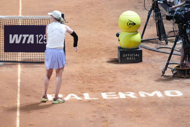 IPA87027537 - Palermo, Italy, July 2026. Country Time Club, women s singles final at the 2026 Palermo Ladies Open, a professional women s tennis tournament on the WTA, Tennis Damen 125 circuit. Pictured: Francesca Jones celebrating her victory  Copyright: xFedericoxSerra IPAxSportx xx 87027537
