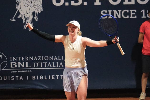 IPA87027531 - Palermo, Italy, July 2026. Country Time Club, women s singles final at the 2026 Palermo Ladies Open, a professional women s tennis tournament on the WTA, Tennis Damen 125 circuit. Pictured: Francesca Jones vs. Fiona Ferro  Copyright: xFedericoxSerra IPAxSportx xx 87027531