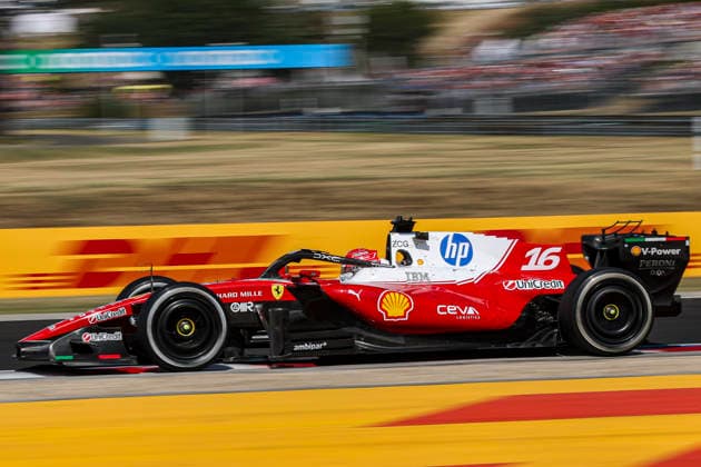 F1 Grand Prix Of Hungary 2026 Charles Leclerc of Monaco driving the F1 race car No 16, the Ferrari SF-26 for the Scuderia Ferrari HP team, on track during the Hungarian F1 Grand Prix at the Hungaroring racetrack circuit near Budapest. Mogyorod, Hungary on July 26, 2026. Budapest Hungary  Copyright: xNicolasxEconomoux originalFilename:oikonomou-notitle260726_nprWI.jpg
