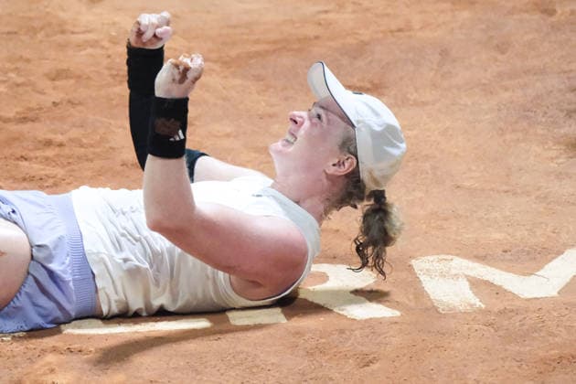 IPA87027560 - Palermo, Italy, July 2026. Country Time Club, women s singles final at the 2026 Palermo Ladies Open, a professional women s tennis tournament on the WTA, Tennis Damen 125 circuit. Pictured: Francesca Jones celebrating her victory  Copyright: xFedericoxSerra IPAxSportx xx 87027560