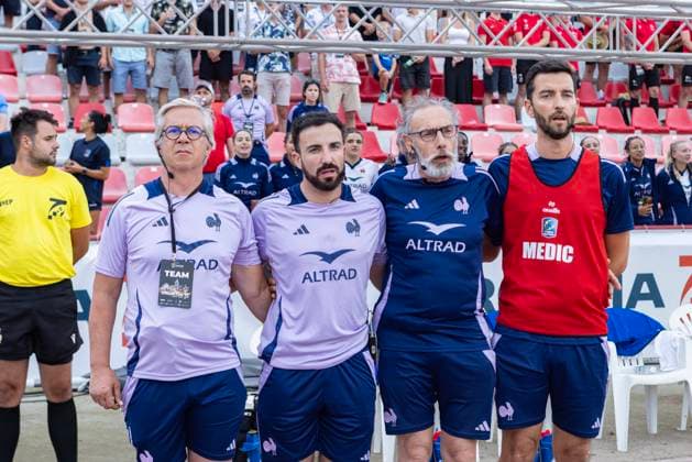 July 26, 2026, Split, Dalmatia, Croatia: RUGBY EUROPE SEVENS MEN S CHAMPIONSHIP SERIES 2026 - SPLIT FINAL match between the France and Italy. On photo France Coaching staff. RUGBY EUROPE SEVENS MEN s CHAMPIONSHIP SERIES 2026 - SPLIT FINAL: France Vs Italy 43:0  - ZUMAp210 20260726_zsp_p210_018 Copyright: xMajaxPrgometx