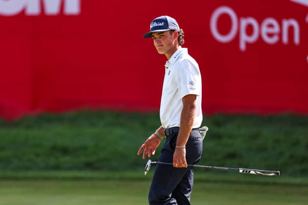 Jackson Koivun of the United States looks on from the 17th green during the final round of the 2026 3M Open at TPC Twin Cities on July 26, 2026 in Blaine, Minnesota. CSM Blaine USA - ZUMAc04_ 20260726_zma_c04_213 Copyright: xStevenxGarciax