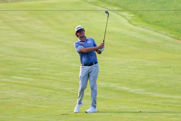 July 26, 2026, Blaine, Minnesota, United States: LANTO GRIFFIN watches his shot off the fairway at hole one. This is the final day of the at TPC Twin Cities in Blaine Minnesota. Blaine United States - ZUMAt166 20260726_zsp_t166_017 Copyright: xMichaelxTurnerx