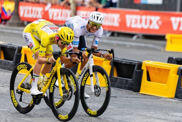 RECORD DATE NOT STATED 26th July 2026, Paris, France; 113th Tour de France Cycling, Stage 21; Tadej Pogacar and Isaac del Toro ride MatthewxHuang