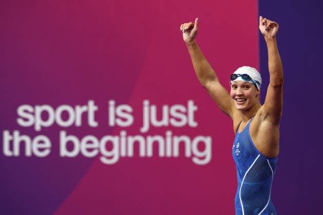 July 26, 2026, Glasgow, Scotland, Great Britain: ANGHARAD EVANS of Scotland celebrates winning the Swimming Women s 100m Breaststroke Final of the Commonwealth Games Glasgow 2026 at the Tollcross International Swimming Centre in Glasgow, Scotland. Glasgow Great Britain - ZUMAc179 20260726_zep_c179_173 Copyright: xMickaelxChavetx