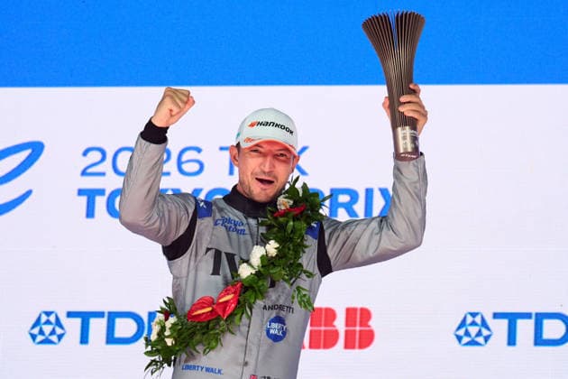 Nick Cassidy (Citroen Racing), JULY 26, 2026 -Motor Sports : FIA ABB Formula E World Championship, WM, Weltmeisterschaft 2026 Tokyo E-Prix Medal Ceremony at Tokyo big Sight in Tokyo, Japan. Noxthirdxpartyxsales  aflo_339217799 KenxAsakurax