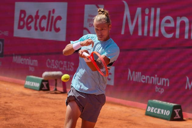 Titouan Droguet Kyrian Jacquet Vs Orlando Luz Rafael Matos in Estoril, Portugal - 26 Jul 2026 Rafael Matos plays during the doubles final of Millennium Estoril Open ATP, Tennis Herren Tour 250 tennis tournament at the Clube de Tenis do Estoril. Final score: Titouan Droguet Kyrian Jacquet 2:1 Orlando Luz Rafael Matos Estoril Portugal Copyright: xBrunoxdexCarvalhox xSOPAxImagesx brunodecarvalho_estorilopen26-9273