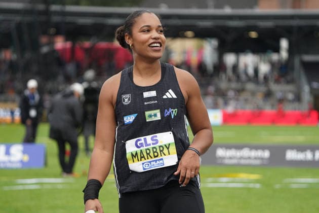 Leichtathletik, Athletics, Track and Field,, Leichtathletik DM 2026 , 25.07-26.07.2026, Lohrheidestadion Bochum-Wattenheid Kugelstossen Frauen Finale, Yemisi Mabry MTG Mannheim Copyright Gladys Chai von der Laage *** Track and Field, Athletics, Track and Field, 2026 German Track and Field Championships, July 25–26, 2026, Lohrheidestadion, Bochum, Wattenheid, Women’s Shot Put Final, Yemisi Mabry, MTG Mannheim, Copyright Gladys Chai von der Laage