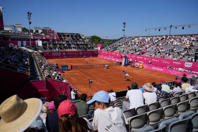 July 26, 2026, Estoril, Portugal: Open view of Millennium Stadium during the doubles final of Millennium Estoril Open ATP, Tennis Herren Tour 250 tennis tournament at the Clube de Tenis do Estoril. Final score: Titouan Droguet Kyrian Jacquet 2:1 Orlando Luz Rafael Matos Titouan Droguet Kyrian Jacquet Vs Orlando Luz Rafael Matos In Estoril, Portugal - 26 Jul 2026  - ZUMAs197 20260726_aaa_s197_151 Copyright: xBrunoxdexCarvalhox
