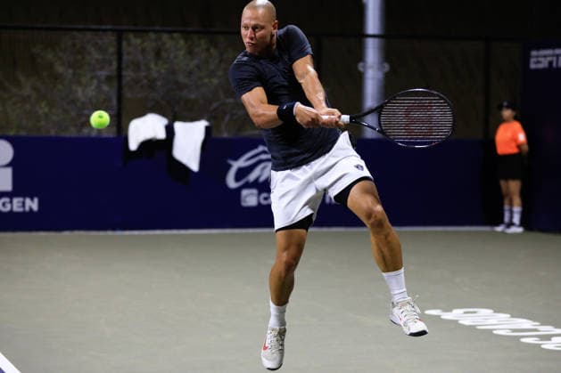 LOS CABOS TENNIS OPEN 2026 LOS CABOS TENNIS OPEN 2026 AIDAN MAYO VS ROGER PASCUAL FERRA 26072026 LOS CABOS, BAJA CALIFORNIA, MEXICO. Action photo of Aidan Mayo of the United States, during qualy game of the Los Cabos Tennis Open 2026 held at the Cabo Sports Complex in Baja California, Mexico. Foto de accion de Aidan Mayo de Estados Unidos, durante juego clasificatorio del Los Cabos Tennis Open 2026 celebrado en el Cabo Sports Complex de Baja California, Mexico. PHOTO BY IMAGENSHOP AGENCIA FOTOGRAFICA LOS CABOS BAJA CALIFORNIA MEXICO *** LOS CABOS TENNIS OPEN 2026 LOS CABOS TENNIS OPEN 2026 AIDAN MAYO VS ROGER PASCUAL FERRA 07 26 2026 LOS CABOS, BAJA CALIFORNIA, MEXICO Action photo of Aidan Mayo of the United States during a qualifying match at the 2026 Los Cabos Tennis Open held at the Cabo Sports Complex in Baja California, Mexico Action photo of Aidan Mayo of the United States, during a qualifying match at the 2026 Los Cabos Tennis Open held at the Cabo Sports Complex in Baja California, Mexico. PHOTO BY IMAGENSHOP PHOTO AGENCY LOS CABOS, BAJA CALIFORNIA, MEXICO Copyright: xIMAGENSHOPxAGENCIAxFOTOGRAFICAx