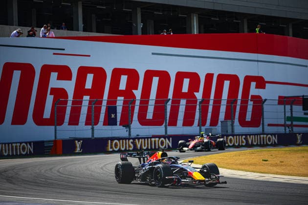 MOTORSPORTS - Formula 1 - 2026 Hungarian Grand Prix Photo by IPA ABACAPRESS.COM87029427 - 03 Max Verstappen (NED), Oracle Red Bull Racing RB22, Red Bull-Ford, during the Hungarian Grand Prix, Hungaroring, Budapest, July 23–26, 2026, 2026 Formula 1 World Championship, WM, Weltmeisterschaft Hungary Hungary  Copyright: xIPAxSport ABACAx