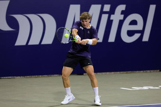 LOS CABOS TENNIS OPEN 2026 LOS CABOS TENNIS OPEN 2026 AIDAN MAYO VS ROGER PASCUAL FERRA 26072026 LOS CABOS, BAJA CALIFORNIA, MEXICO. Action photo of Roger Pascual Ferra of Spain, during qualy game of the Los Cabos Tennis Open 2026 held at the Cabo Sports Complex in Baja California, Mexico. Foto de accion de Roger Pascual Ferra de Espana, durante juego clasificatorio del Los Cabos Tennis Open 2026 celebrado en el Cabo Sports Complex de Baja California, Mexico. PHOTO BY IMAGENSHOP AGENCIA FOTOGRAFICA LOS CABOS BAJA CALIFORNIA MEXICO *** LOS CABOS TENNIS OPEN 2026 LOS CABOS TENNIS OPEN 2026 AIDAN MAYO VS ROGER PASCUAL FERRA 07 26 2026 LOS CABOS, BAJA CALIFORNIA, MEXICO Action photo of Roger Pascual Ferra of Spain during a qualifying match at the 2026 Los Cabos Tennis Open held at the Cabo Sports Complex in Baja California, Mexico Action photo of Roger Pascual Ferra of Spain, during a qualifying match at the 2026 Los Cabos Tennis Open held at the Cabo Sports Complex in Baja California, Mexico. PHOTO BY IMAGENSHOP PHOTO AGENCY LOS CABOS, BAJA CALIFORNIA, MEXICO Copyright: xIMAGENSHOPxAGENCIAxFOTOGRAFICAx