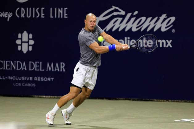 LOS CABOS TENNIS OPEN 2026 LOS CABOS TENNIS OPEN 2026 AIDAN MAYO VS ROGER PASCUAL FERRA 26072026 LOS CABOS, BAJA CALIFORNIA, MEXICO. Action photo of Aidan Mayo of the United States, during qualy game of the Los Cabos Tennis Open 2026 held at the Cabo Sports Complex in Baja California, Mexico. Foto de accion de Aidan Mayo de Estados Unidos, durante juego clasificatorio del Los Cabos Tennis Open 2026 celebrado en el Cabo Sports Complex de Baja California, Mexico. PHOTO BY IMAGENSHOP AGENCIA FOTOGRAFICA LOS CABOS BAJA CALIFORNIA MEXICO *** LOS CABOS TENNIS OPEN 2026 LOS CABOS TENNIS OPEN 2026 AIDAN MAYO VS ROGER PASCUAL FERRA 07 26 2026 LOS CABOS, BAJA CALIFORNIA, MEXICO Action photo of Aidan Mayo of the United States during a qualifying match at the 2026 Los Cabos Tennis Open held at the Cabo Sports Complex in Baja California, Mexico Action photo of Aidan Mayo of the United States, during a qualifying match at the 2026 Los Cabos Tennis Open held at the Cabo Sports Complex in Baja California, Mexico. PHOTO BY IMAGENSHOP PHOTO AGENCY LOS CABOS, BAJA CALIFORNIA, MEXICO Copyright: xIMAGENSHOPxAGENCIAxFOTOGRAFICAx