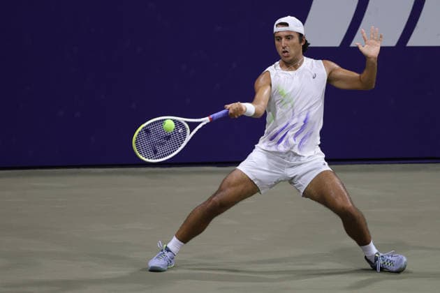 LOS CABOS TENNIS OPEN 2026 LOS CABOS TENNIS OPEN 2026 ALEJANDRO HERNANDEZ VS ALAN MAGADAN 26072026 LOS CABOS, BAJA CALIFORNIA, MEXICO. Action photo of Alan Magadan of Mexico, during qualy game of the Los Cabos Tennis Open 2026 held at the Cabo Sports Complex in Baja California, Mexico. Foto de accion de Alan Magadan de Mexico, durante juego clasificatorio del Los Cabos Tennis Open 2026 celebrado en el Cabo Sports Complex de Baja California, Mexico. PHOTO BY IMAGENSHOP AGENCIA FOTOGRAFICA LOS CABOS BAJA CALIFORNIA MEXICO *** LOS CABOS TENNIS OPEN 2026 LOS CABOS TENNIS OPEN 2026 ALEJANDRO HERNANDEZ VS ALAN MAGADAN 07 26 2026 LOS CABOS, BAJA CALIFORNIA, MEXICO Action photo of Alan Magadan of Mexico during a qualifying match at the 2026 Los Cabos Tennis Open held at the Cabo Sports Complex in Baja California, Mexico Action photo of Alan Magadan of Mexico, during a qualifying match at the 2026 Los Cabos Tennis Open held at the Cabo Sports Complex in Baja California, Mexico PHOTO BY IMAGENSHOP PHOTO AGENCY LOS CABOS BAJA CALIFORNIA MEXICO Copyright: xIMAGENSHOPxAGENCIAxFOTOGRAFICAx