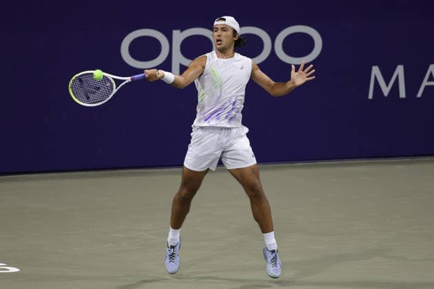 LOS CABOS TENNIS OPEN 2026 LOS CABOS TENNIS OPEN 2026 ALEJANDRO HERNANDEZ VS ALAN MAGADAN 26072026 LOS CABOS, BAJA CALIFORNIA, MEXICO. Action photo of Alan Magadan of Mexico, during qualy game of the Los Cabos Tennis Open 2026 held at the Cabo Sports Complex in Baja California, Mexico. Foto de accion de Alan Magadan de Mexico, durante juego clasificatorio del Los Cabos Tennis Open 2026 celebrado en el Cabo Sports Complex de Baja California, Mexico. PHOTO BY IMAGENSHOP AGENCIA FOTOGRAFICA LOS CABOS BAJA CALIFORNIA MEXICO *** LOS CABOS TENNIS OPEN 2026 LOS CABOS TENNIS OPEN 2026 ALEJANDRO HERNANDEZ VS ALAN MAGADAN 07 26 2026 LOS CABOS, BAJA CALIFORNIA, MEXICO Action photo of Alan Magadan of Mexico during a qualifying match at the 2026 Los Cabos Tennis Open held at the Cabo Sports Complex in Baja California, Mexico Action photo of Alan Magadan of Mexico, during a qualifying match at the 2026 Los Cabos Tennis Open held at the Cabo Sports Complex in Baja California, Mexico PHOTO BY IMAGENSHOP PHOTO AGENCY LOS CABOS BAJA CALIFORNIA MEXICO Copyright: xIMAGENSHOPxAGENCIAxFOTOGRAFICAx