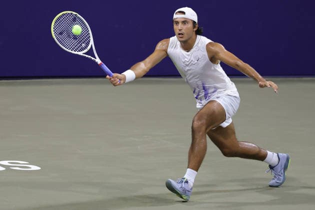 LOS CABOS TENNIS OPEN 2026 LOS CABOS TENNIS OPEN 2026 ALEJANDRO HERNANDEZ VS ALAN MAGADAN 26072026 LOS CABOS, BAJA CALIFORNIA, MEXICO. Action photo of Alan Magadan of Mexico, during qualy game of the Los Cabos Tennis Open 2026 held at the Cabo Sports Complex in Baja California, Mexico. Foto de accion de Alan Magadan de Mexico, durante juego clasificatorio del Los Cabos Tennis Open 2026 celebrado en el Cabo Sports Complex de Baja California, Mexico. PHOTO BY IMAGENSHOP AGENCIA FOTOGRAFICA LOS CABOS BAJA CALIFORNIA MEXICO *** LOS CABOS TENNIS OPEN 2026 LOS CABOS TENNIS OPEN 2026 ALEJANDRO HERNANDEZ VS ALAN MAGADAN 07 26 2026 LOS CABOS, BAJA CALIFORNIA, MEXICO Action photo of Alan Magadan of Mexico during a qualifying match at the 2026 Los Cabos Tennis Open held at the Cabo Sports Complex in Baja California, Mexico Action photo of Alan Magadan of Mexico, during a qualifying match at the 2026 Los Cabos Tennis Open held at the Cabo Sports Complex in Baja California, Mexico PHOTO BY IMAGENSHOP PHOTO AGENCY LOS CABOS BAJA CALIFORNIA MEXICO Copyright: xIMAGENSHOPxAGENCIAxFOTOGRAFICAx